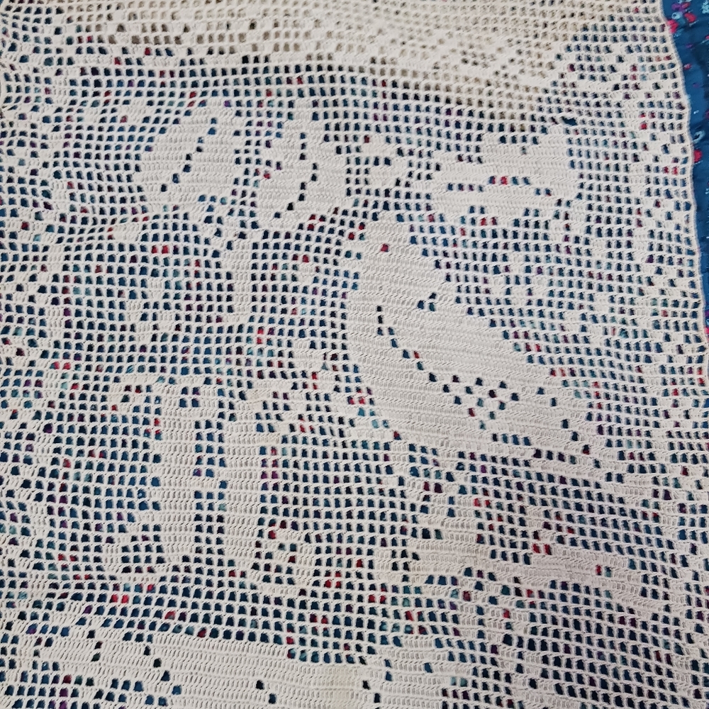 Lace Table Runner Linens Crochet Tan Themed Animals